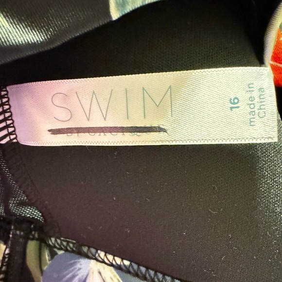 Swim by Cacique Island Bloom Top Size 16 - Picture 8 of 9